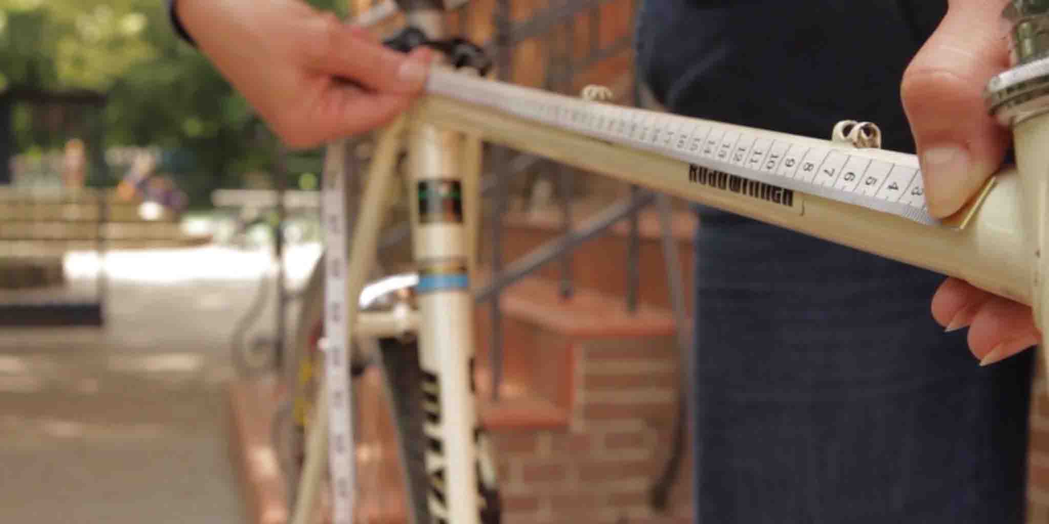 Fahrradfolie, ausmessen, Koga Miyata, Maßband