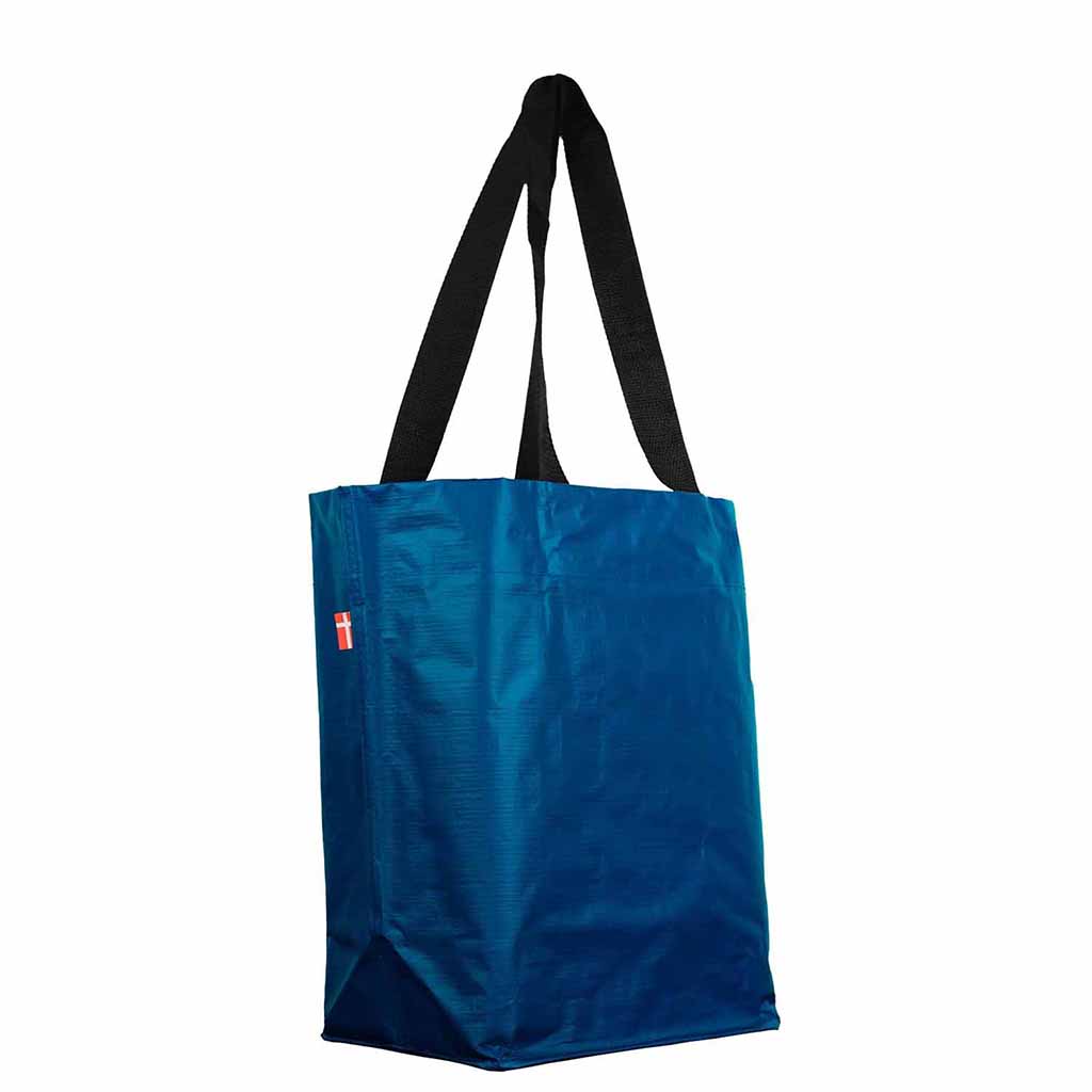 COBAG Bikezac 2.1 Fahrrad-Einkaufstasche in Baltic Blue Blau aus recyceltem Material.