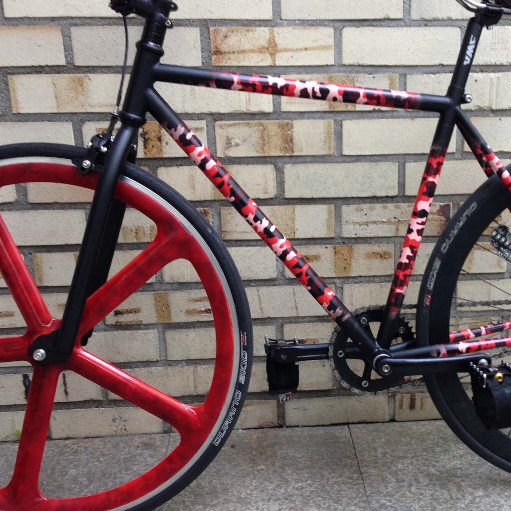mooxibike-fahrradfolie-camouflage-coral-cool-camo-y2k-pink-gravel-bike