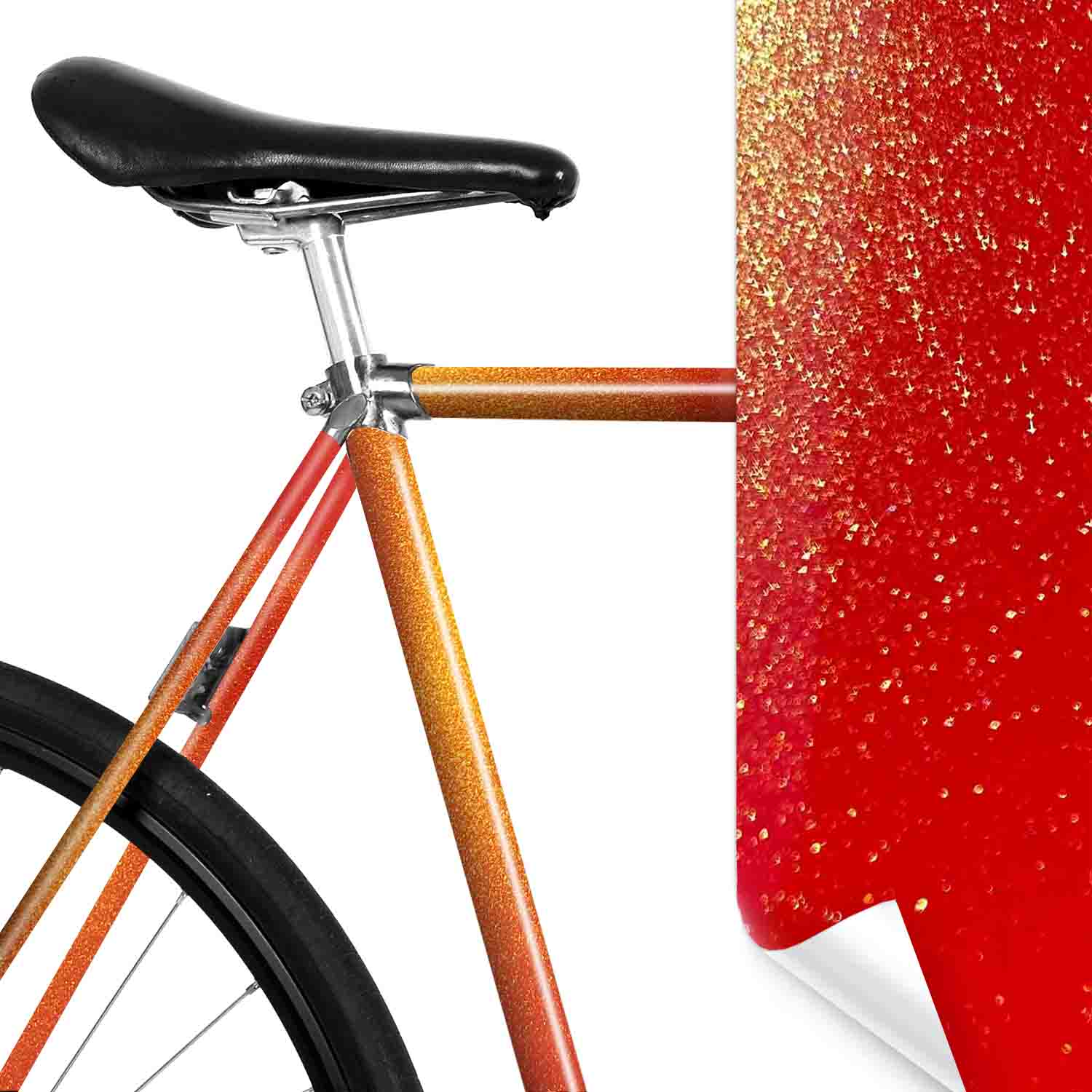 mooxibike-fahrradfolie-galaxy-orange-glitzer-glossy-uni-01