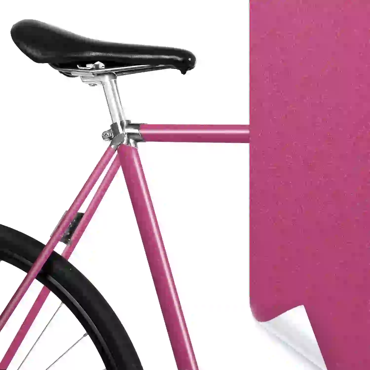 MOOXIBIKE Rahmenschutzfolie Set in Glossy Soft Magenta Metallic – Himbeerrot glänzend.