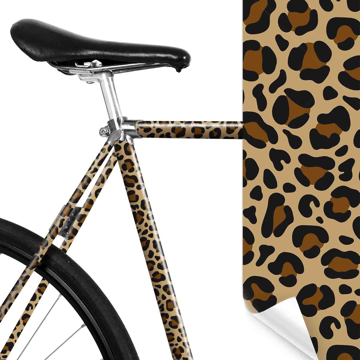 Analyzing image    mooxibike-fahrradfolie-leopard-animal-print-leo-muster-fahrrad