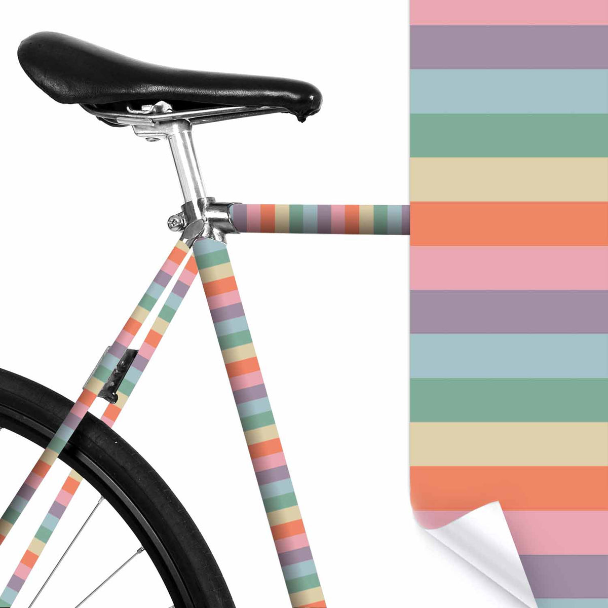 Regenbogen Pastel Fahrradfolie – MOOXIBIKE