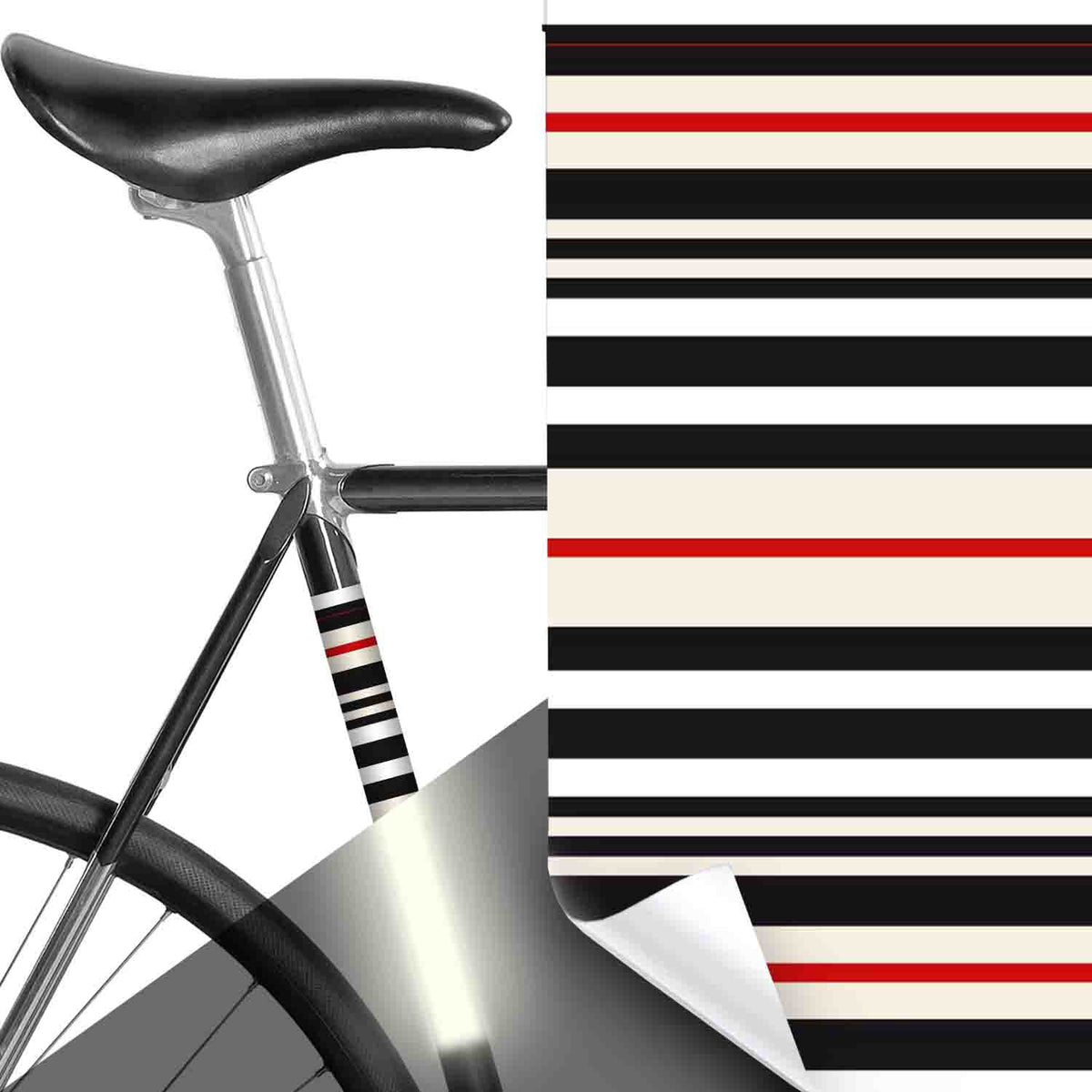 aufkleber fahrradrahmen entfernen Reflektierender Aufkleber Streifen Beige