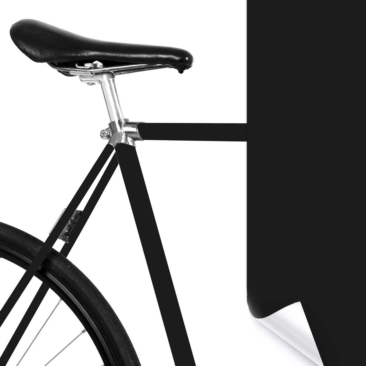 rennrad schwarz matt Schwarz Matt Rahmenschutzfolie