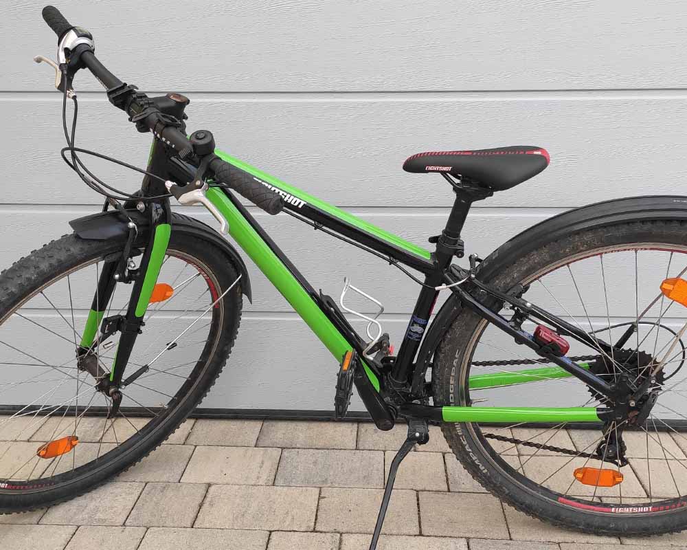MOOXIBIKE, gruenes, jugend bike, folie, fahrradfolierung