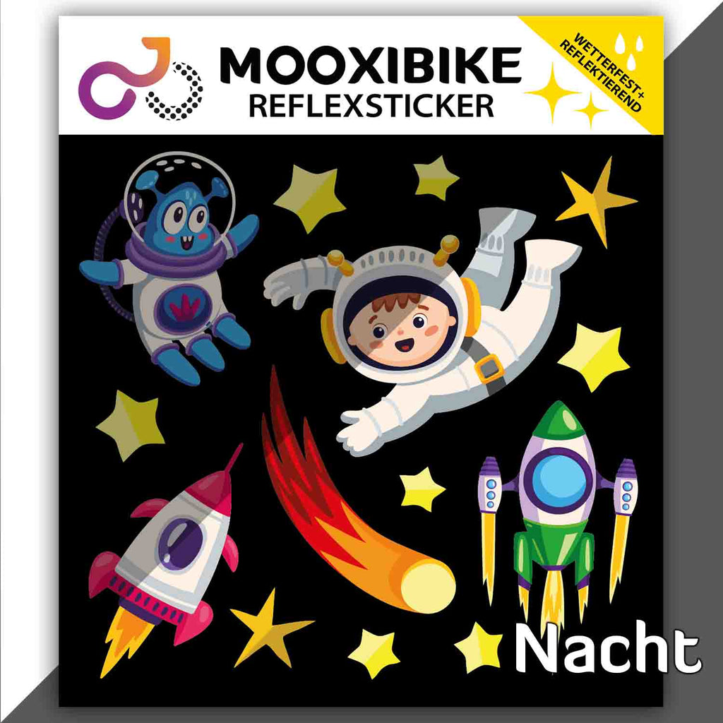 mooxibike-fahrrad-sticker-reflektierend-astronaut-rakete-alien-sterne