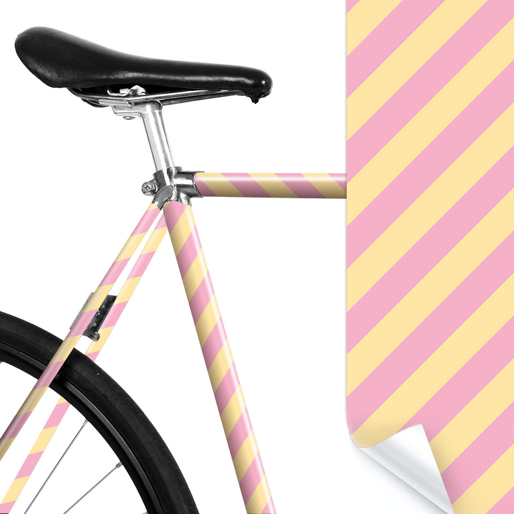    mooxibike-fahrradfolie-candy-zuckerstange-pastel-gelb-rosa-fahrrad-muster