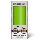  Analyzing image    mooxibike-fahrradfolie-granny-green-gruen-poppig-un-verpackung