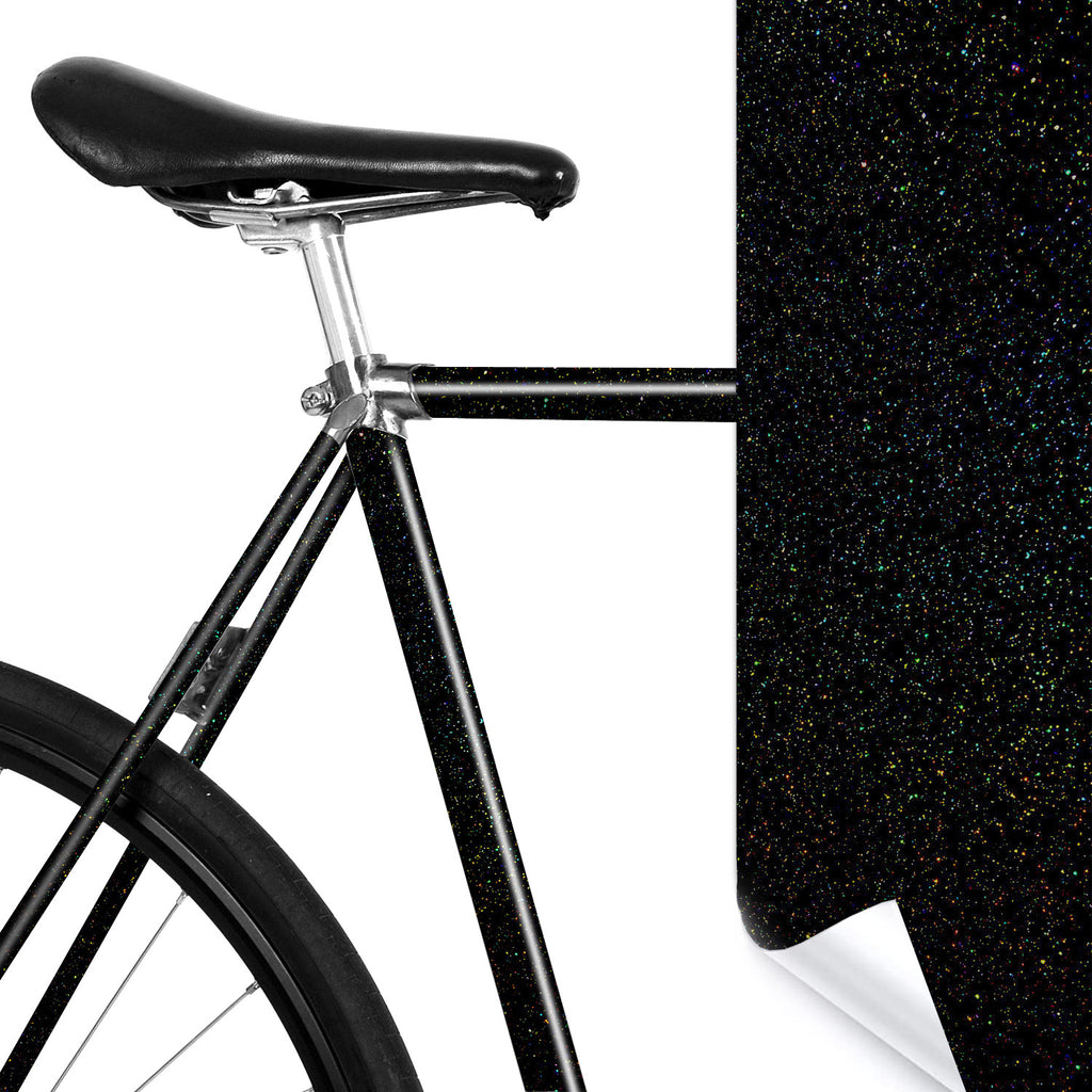    mooxibike-fahrradfolie-galaxy-black-glitzer-glossy-uni-rennrad-farbe