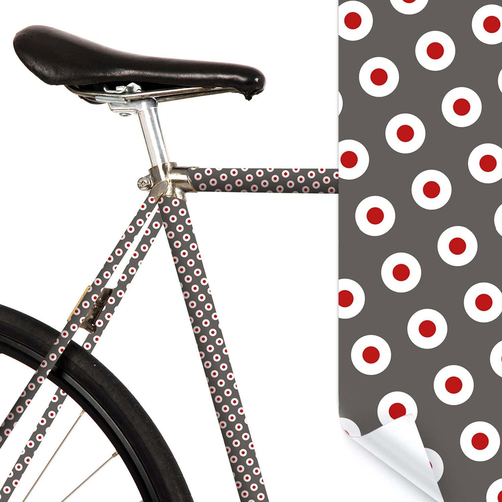 mooxibike-fahrradfolie-red-dot-grafik-minimalistisch-kreise-rot-rennrad