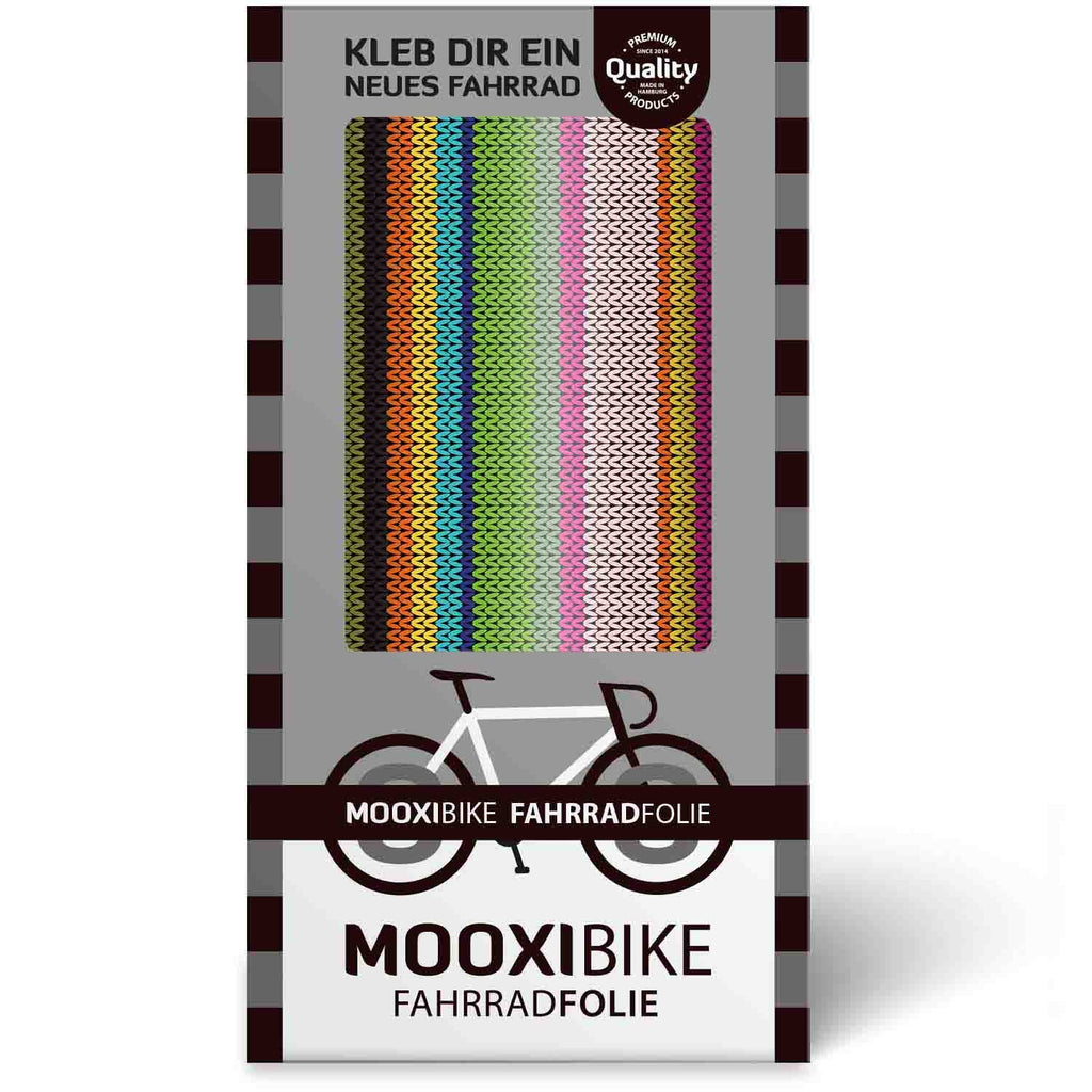 mooxibike-fahrradfolie-verpackung-urban-knitting-strick-bunt